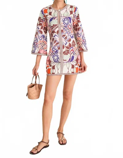 Carolina K Ummi Dress In Punta Print In Multi