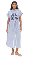 Carolina K Valerie Caftan Navy In Navy