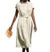 Carolina K Valerie Kaftan Eyelet Dress In Gardenia In Multi