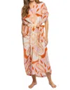 Carolina K Valerie Kaftan Dress In Maxi Paisley In Multi