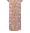 CAROLINA K VALERIE KAFTAN MIDI DRESS IN MIX TILES ROSE