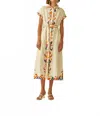 Carolina K Valerie Midi Dress In Cream In Neutral