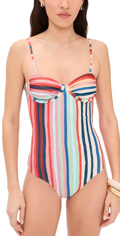 Carolina K Victoria One Piece Multi Stripes
