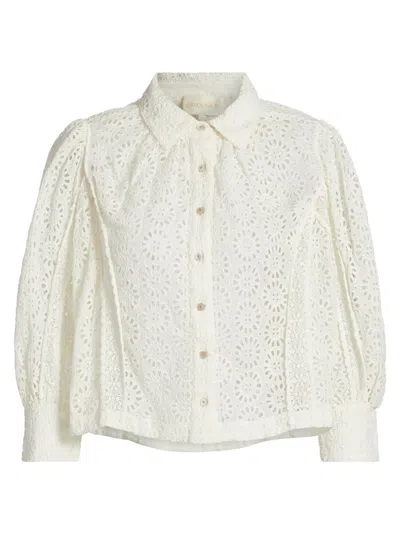 Carolina K Women's Fauna Eyelet Top In White