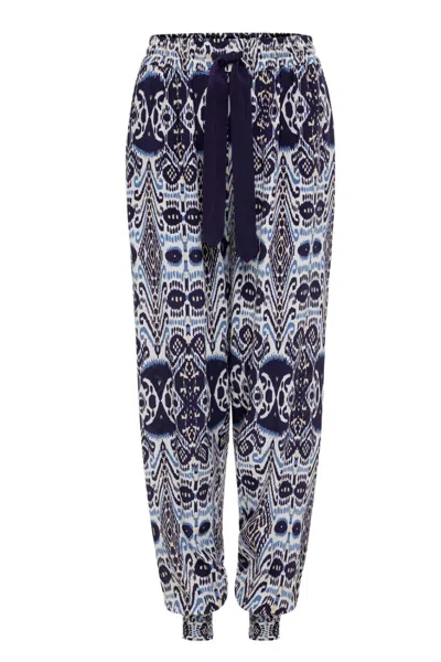 Carolina K Women's Genie Pants In Ikat Blue In Multi