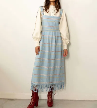 Carolina K Women's Kuna Fringe Dress In Cielo In Multi