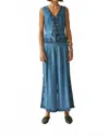 Carolina K Women's Len Pants In Tencel Denim In Blue