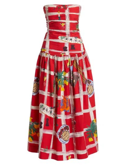 Carolina K Women's Malla Strapless Midi-dress