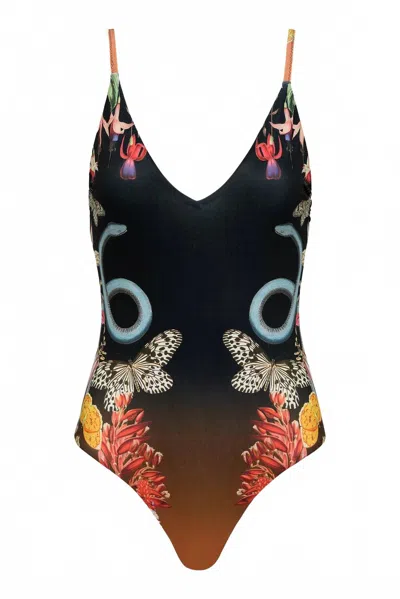 Carolina K Women's Marietta One Piece In Snake Butterfly In Multi