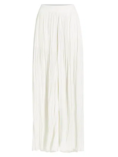 Carolina K Women's Mumbai High-waisted Wide-leg Pants In Gardenia