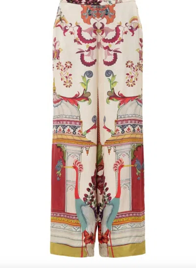 Carolina K Women's Palazzo Pants In Indian Red In Multi