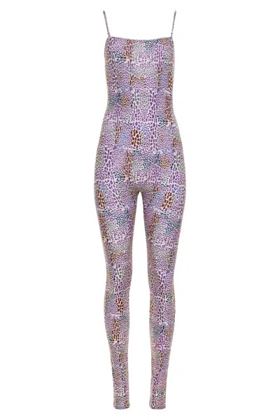 Carolina K Women's Rue Bodysuit In Purple Leopard