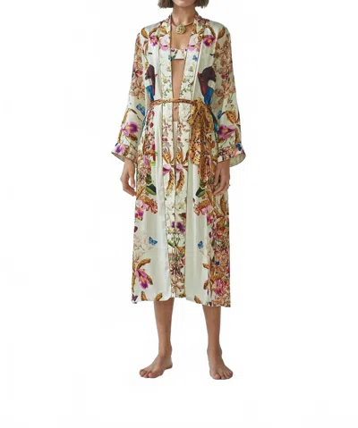 Carolina K Women's Zai Kimono Dress In Divine Birds In Multi