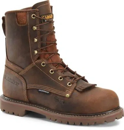 Pre-owned Carolina Men's 28 Series 8" Soft Toe Waterproof Work Boot Brown - Ca8028, Medium In Medium Bro