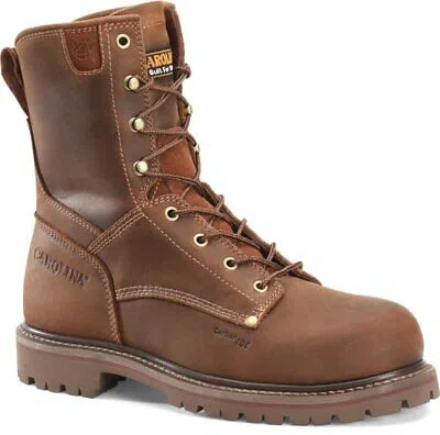 Pre-owned Carolina Men's 8" 20 Series Unlined Composite Toe Work Boot Dark Brown - Ca8628,