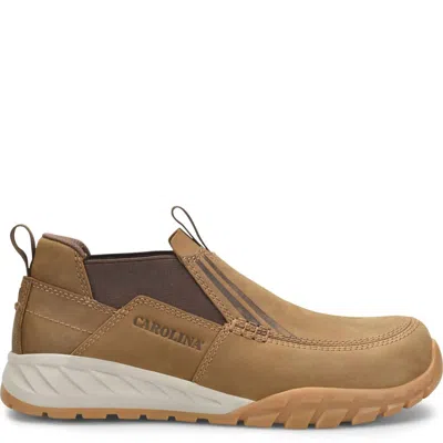 Carolina Men's Force Static Dissipative Slip On Work Shoes - 2e In Medium Brown In Animal Print