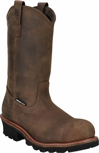 Carolina Men's Wellington Comp Toe Wp Logger Work Boot In Brown In Multi
