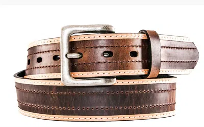 Carolina Men's Work Belt In Brown/natural In Multi