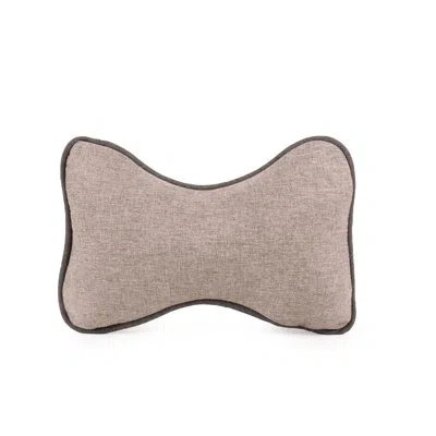 Carolina Pet Company Greendog Luxe Neutral Bone Pet Pillow In Light Gray
