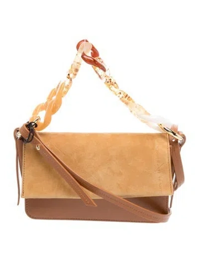 Pre-owned Carolina Santo Domingo Leather Top Handle Bag W/ Tags In Brown