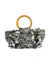Carolina Santo Domingo Woman Handbag Black Size - Viscose In Black