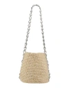 Carolina Santo Domingo Woman Shoulder Bag Beige Size - Viscose, Acrylic, Mohair Wool, Nylon In Beige