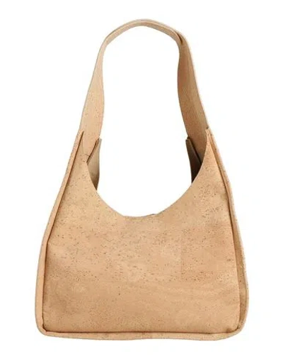 Carolina Santo Domingo Woman Shoulder Bag Sand Size - Textile Fibers In Beige