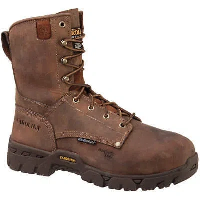 Pre-owned Carolina Shoe Ca9582 8-inch Work Boot,ee,8,brown,pr 34wc79