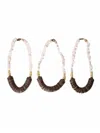 Carolina Strung The Josie Necklace In White In White