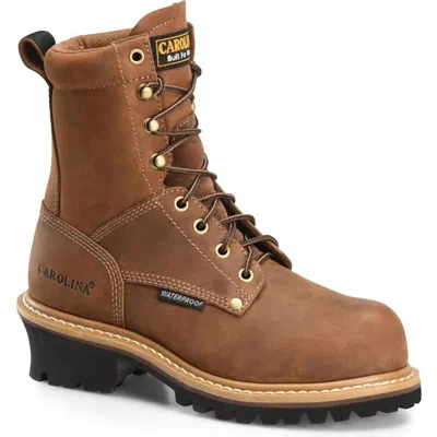 Carolina Women's Elm 8" Waterproof Comp Toe Logger Boot In Brown