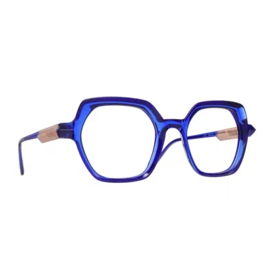 Caroline Abram Mabel 319 Bleu Glasses In Brown