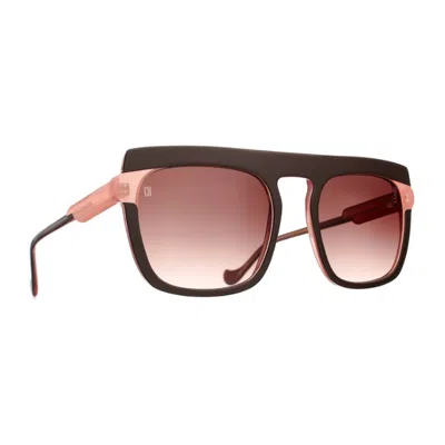 Caroline Abram Noelia 793 Brun/ Rose Sunglasses In Brown