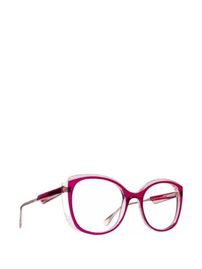 Caroline Abram Patti Cat-eye Glasses In Pink