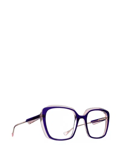 Caroline Abram Patti Square-frame Glasses In Blue
