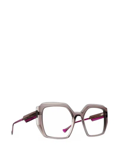 Caroline Abram Peggy Geometric-frame Glasses In Grey