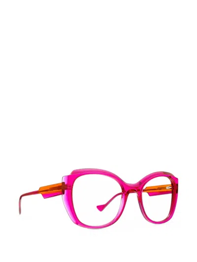 Caroline Abram Priscilla Cat-eye Glasses In Pink
