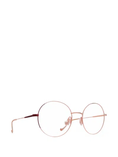 Caroline Abram Venusia Round-frame Glasses In Pink