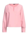 Caroline Biss Woman Top Pink Size 6 Polyester, Viscose, Elastane In Pink