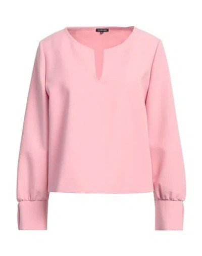 Caroline Biss Woman Top Pink Size 6 Polyester, Viscose, Elastane