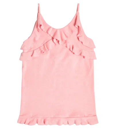 Caroline Bosmans Kids' Kleid 4025 Aus Frottee In Pink