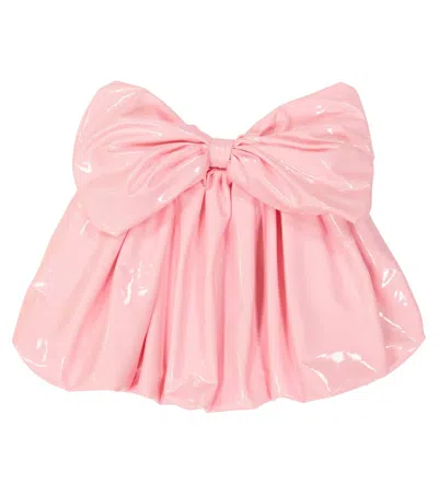 Caroline Bosmans Kids' Bow-detail Skirt In Pink