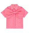 Caroline Bosmans Top In Neon Pink