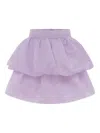 Caroline Bosmans Flared Skirt In Purple