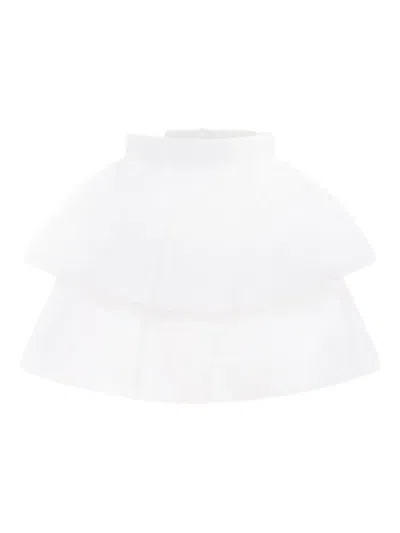 Caroline Bosmans Kids' Flared Skirt In White