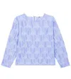 Caroline Bosmans Heart Sweater In Purple