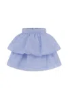 Caroline Bosmans Flared Skirt In Blue