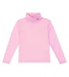 Caroline Bosmans Mesh Turtleneck Top In Purple