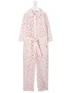Shop Caroline Bosmans Perforated-design Playsuit In Pink