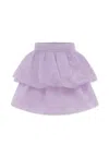 Caroline Bosmans Flared Skirt In Purple