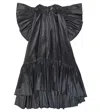 Caroline Bosmans Tafta Ruffled Dress In Black